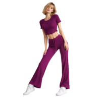 CONJUNTO DE TOP CON PANTALON Y1048D