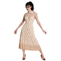 VESTIDO LARGO CON ESTAMPADO MOD. JY003