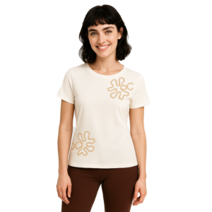 PLAYERA CON TEJIDO DE LISTON  JY008