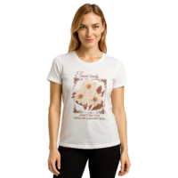 PLAYERA CON APLICACION EN FLORES Y LISTON BAI008