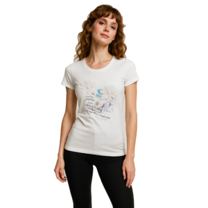 PLAYERA CON APLICACION EN FLORES  BAI009