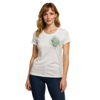 PLAYERA CON APLICACION EN FLORES Y LISTON  BAI010