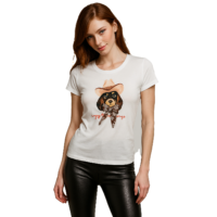 PLAYERA PERRITO CON MOÑO BAI012