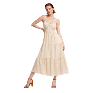 VESTIDO LARGO DE TIRANTES MOD. JY015