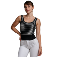 TOP DAMA TEJIDO CON RAYAS ZH003