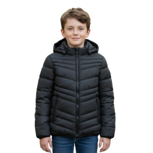 CHAMARRA NYLON CON GORRO MOD. 3JA7216