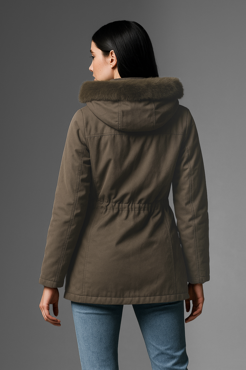 CHAMARRA LARGA TIPO TWIL MOD: IV1125D - Image 6