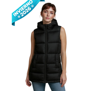 CHALECO LARGO DE DAMA MOD: XT0005D