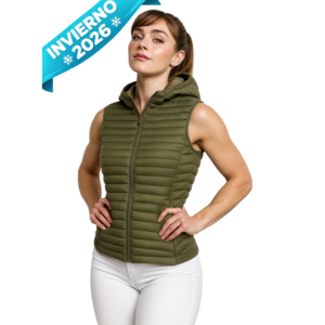 CHALECO NYLON CON GORRO MOD: JE8808D