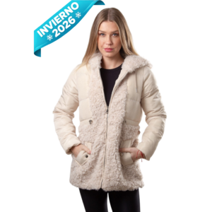 CHAMARRA LARGA PELUCHE MOD: ST170