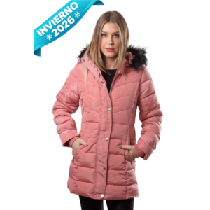 CHAMARRA LARGA NYLON MOD: Y5430D