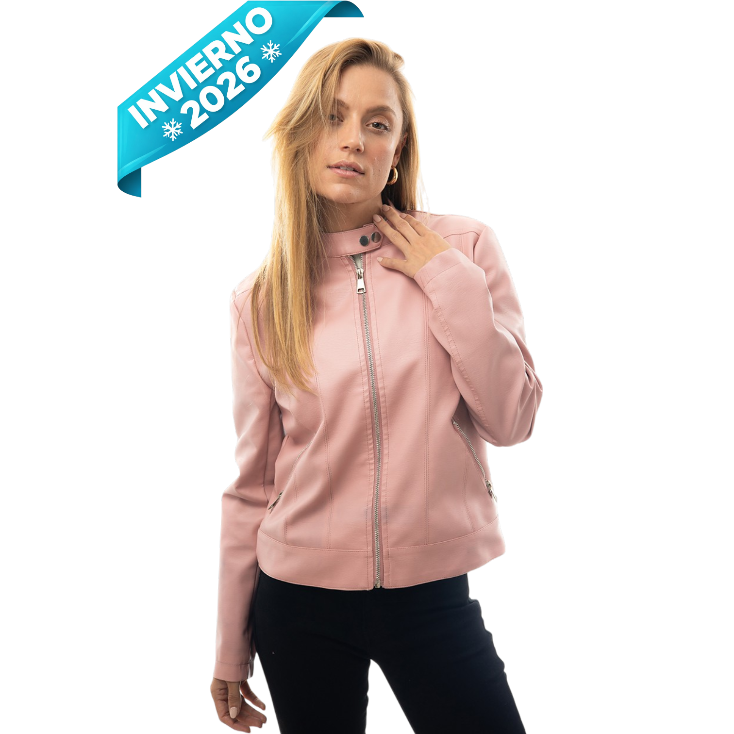 CHAMARRA PU DAMA MOD: Y5629D