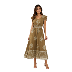 VESTIDO CORTO LARGO MOD. WEI017