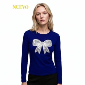 PLAYERA DAMA MANGA LARGA MOD. WDY004