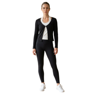 Blusa Deportiva de Manga Larga con Boton Frontal Y185H3