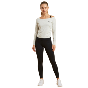 Blusa Deportiva con Escote Barco y Detalle Bordado Y185H15