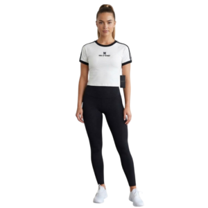 Playera Deportiva Estilo Ringer con Logo Y18G70