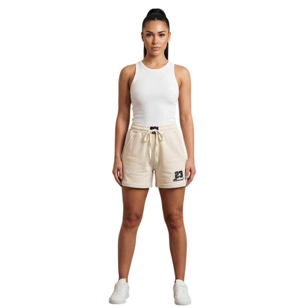 Short Deportivo de Felpa con Cordón y Estampado Y195G53